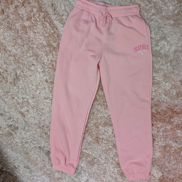 Pink Playboy Sweatpants Size Small - Picture 1 of 5